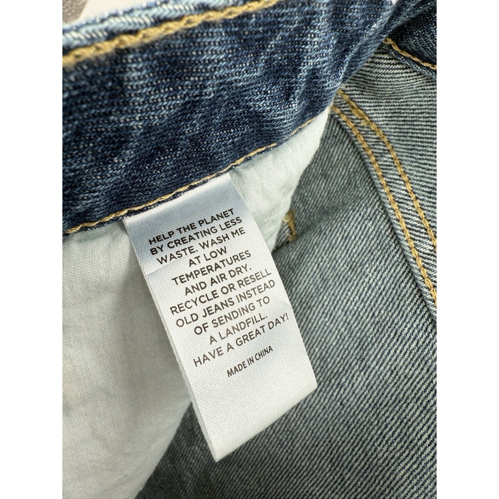 Pacsun 90's Boyfriend Jeans High Rise‎ Relaxed Leg Raw Hem 2 Tone Women's 29 NEW - Picture 7 of 8